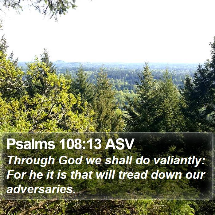 Psalms 108:13 ASV Bible Study