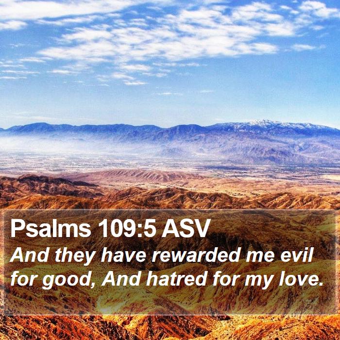 Psalms 109:5 ASV Bible Study