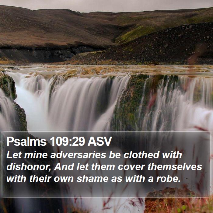 Psalms 109:29 ASV Bible Study