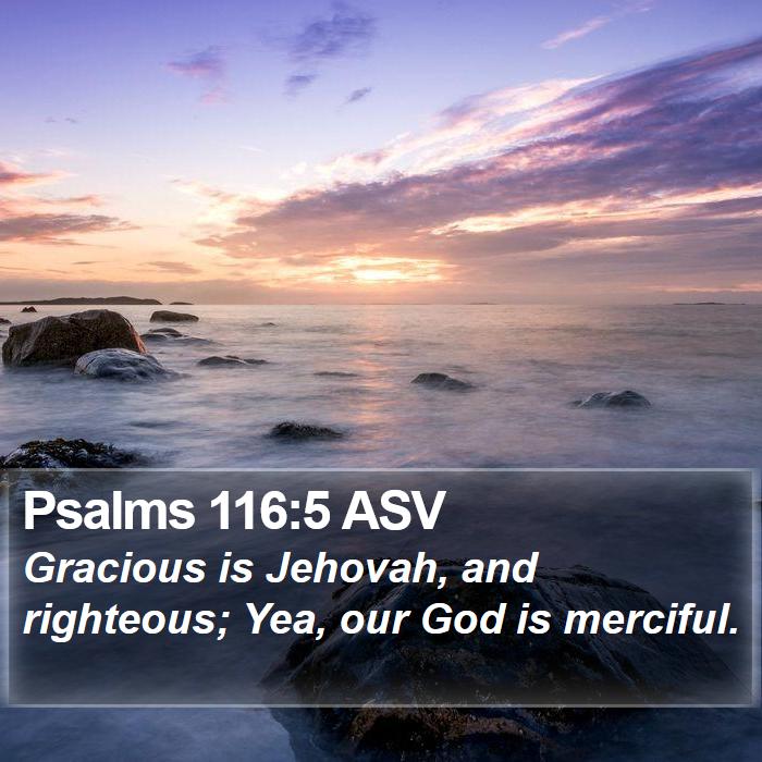 Psalms 116:5 ASV Bible Study