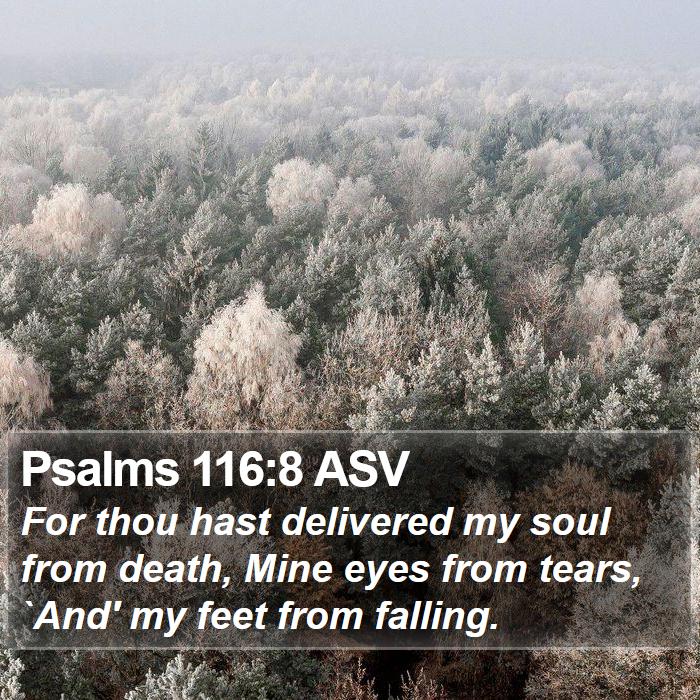 Psalms 116:8 ASV Bible Study