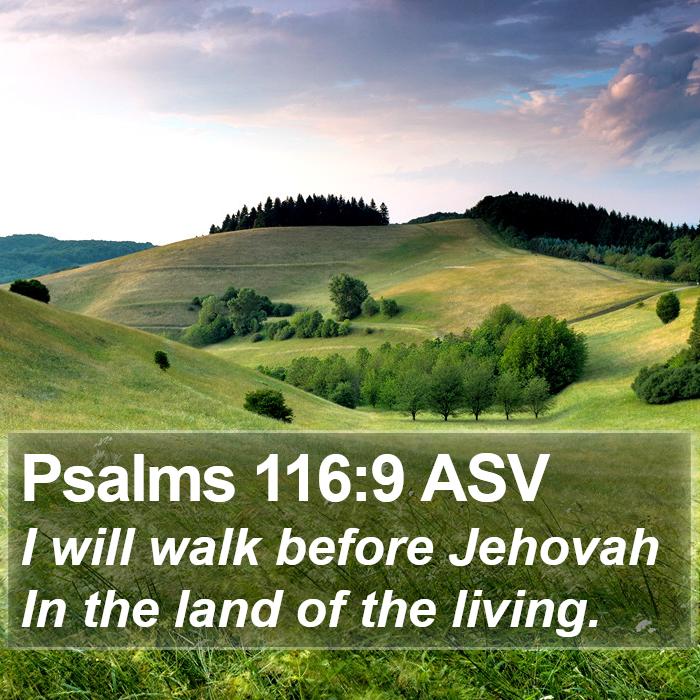 Psalms 116:9 ASV Bible Study