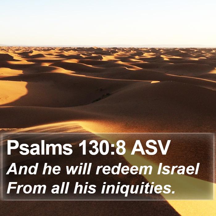 Psalms 130:8 ASV Bible Study