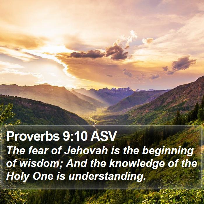 Proverbs 9:10 ASV Bible Study