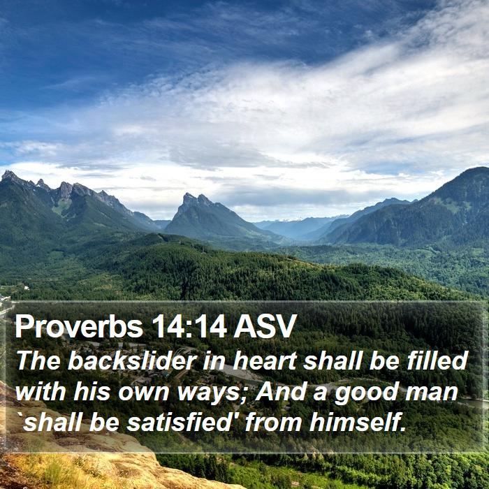 Proverbs 14:14 ASV Bible Study