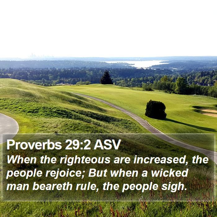 Proverbs 29:2 ASV Bible Study