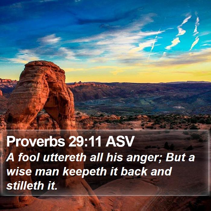 Proverbs 29:11 ASV Bible Study