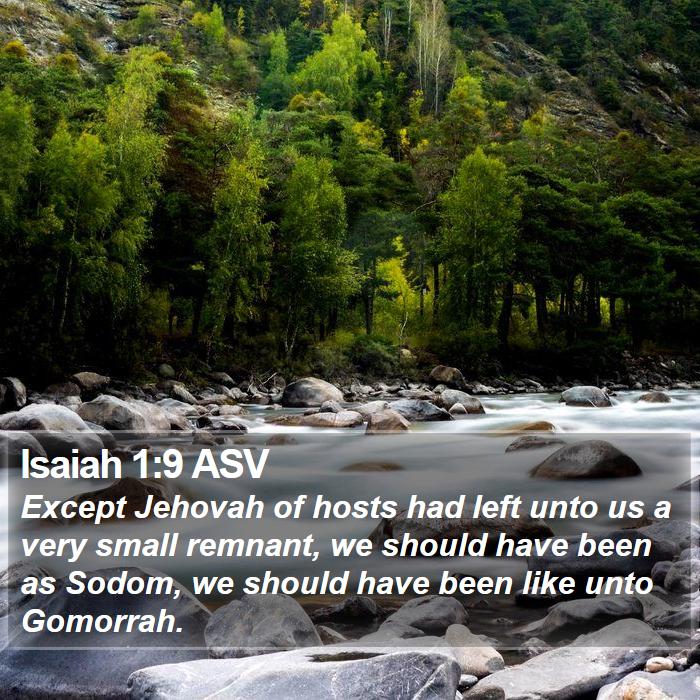 Isaiah 1:9 ASV Bible Study