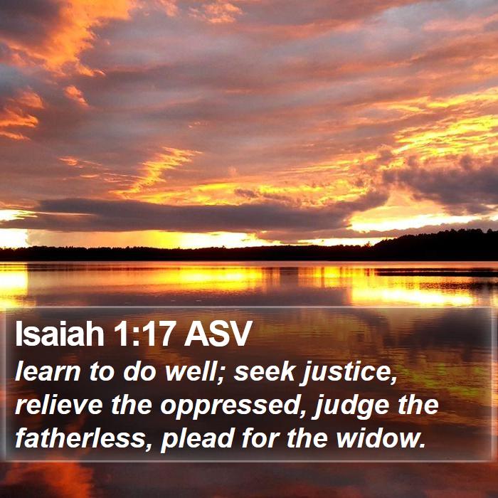 Isaiah 1:17 ASV Bible Study