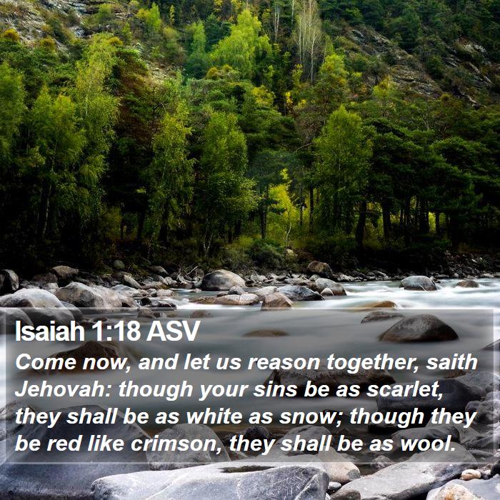 Isaiah 1:18 ASV Bible Study