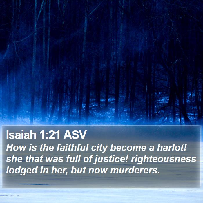 Isaiah 1:21 ASV Bible Study