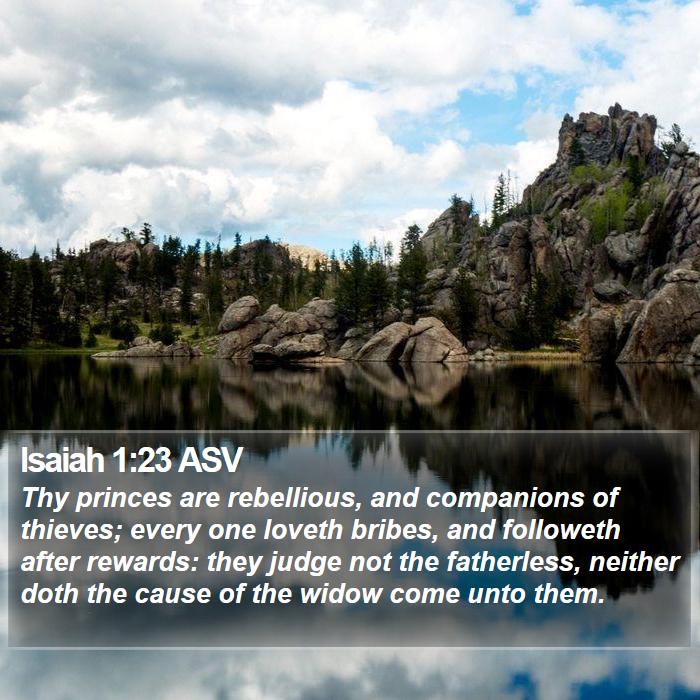 Isaiah 1:23 ASV Bible Study