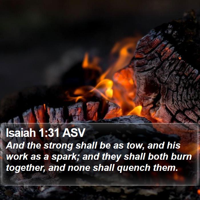 Isaiah 1:31 ASV Bible Study