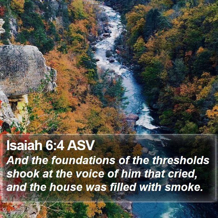 Isaiah 6:4 ASV Bible Study