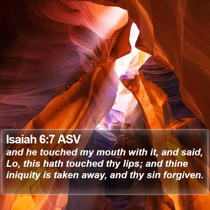 Isaiah 6:7 ASV Bible Study