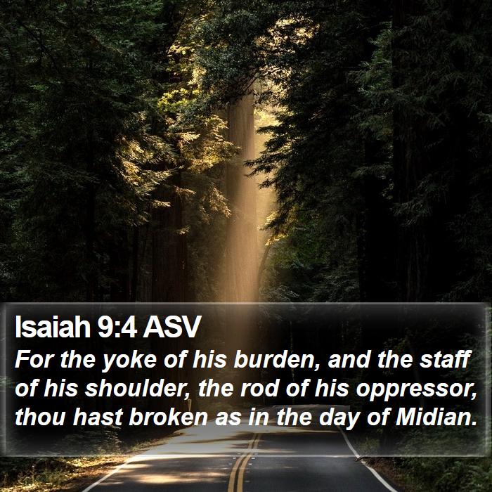 Isaiah 9:4 ASV Bible Study