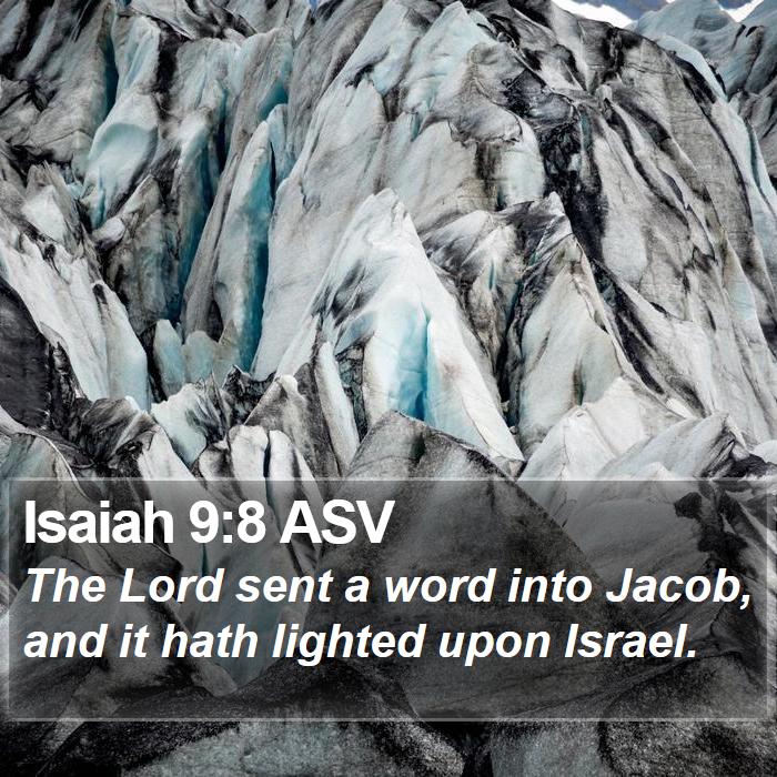 Isaiah 9:8 ASV Bible Study