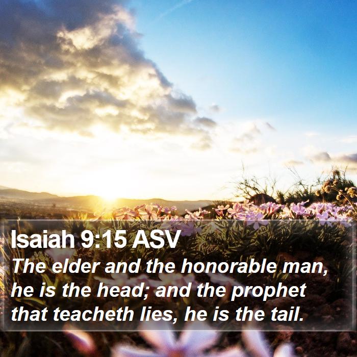 Isaiah 9:15 ASV Bible Study