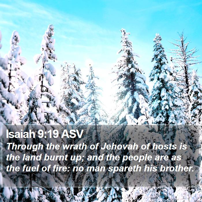 Isaiah 9:19 ASV Bible Study