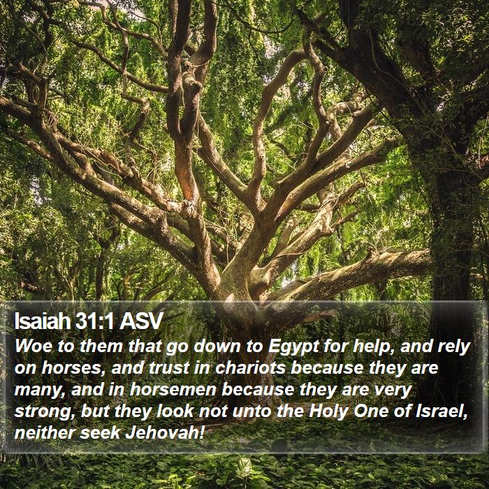 Isaiah 31:1 ASV Bible Study