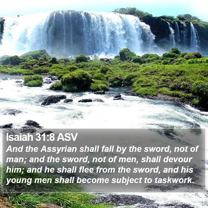 Isaiah 31:8 ASV Bible Study