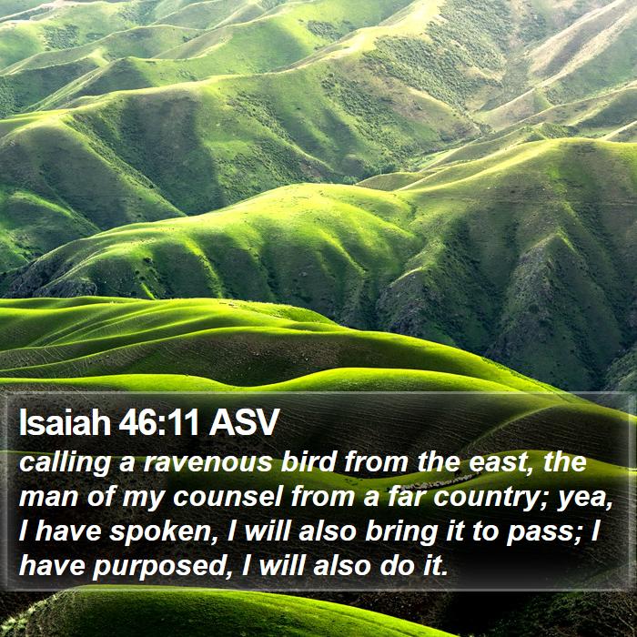 Isaiah 46:11 ASV Bible Study