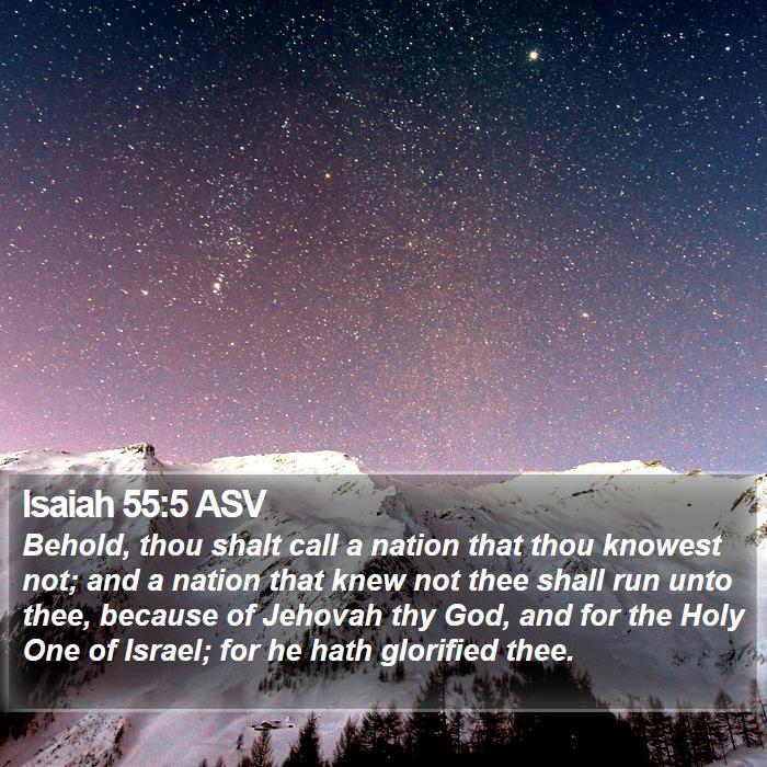 Isaiah 55:5 ASV Bible Study