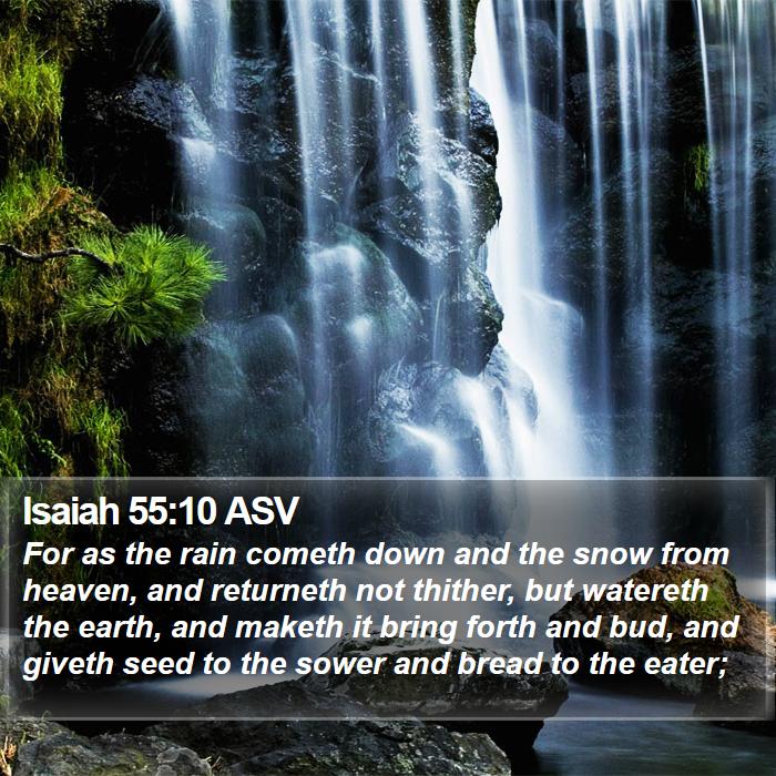 Isaiah 55:10 ASV Bible Study