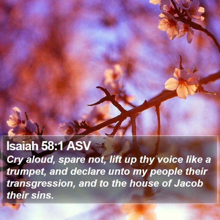 Isaiah 58:1 ASV Bible Study