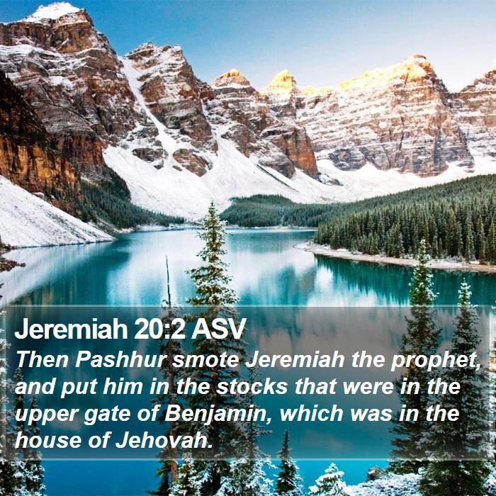 Jeremiah 20:2 ASV Bible Study