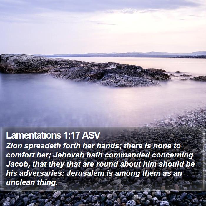 Lamentations 1:17 ASV Bible Study