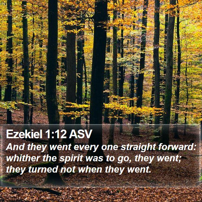 Ezekiel 1:12 ASV Bible Study