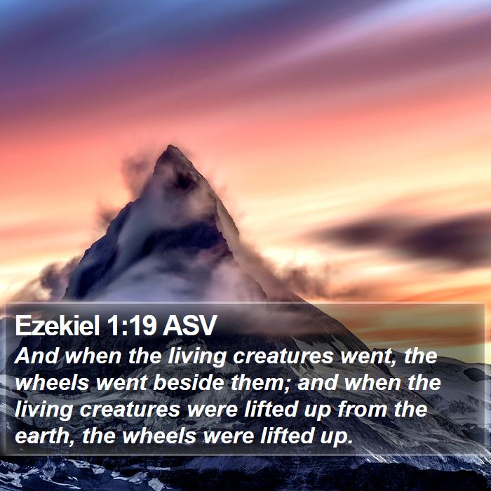 Ezekiel 1:19 ASV Bible Study