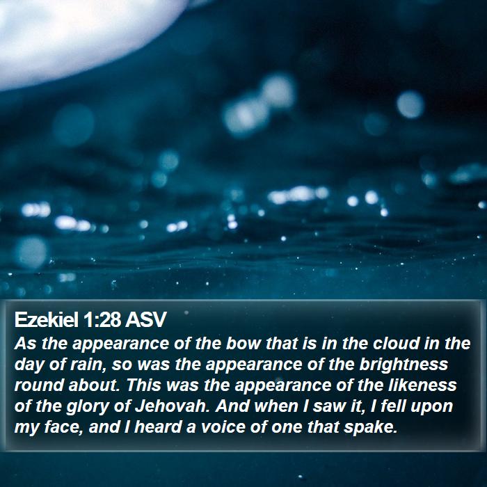 Ezekiel 1:28 ASV Bible Study