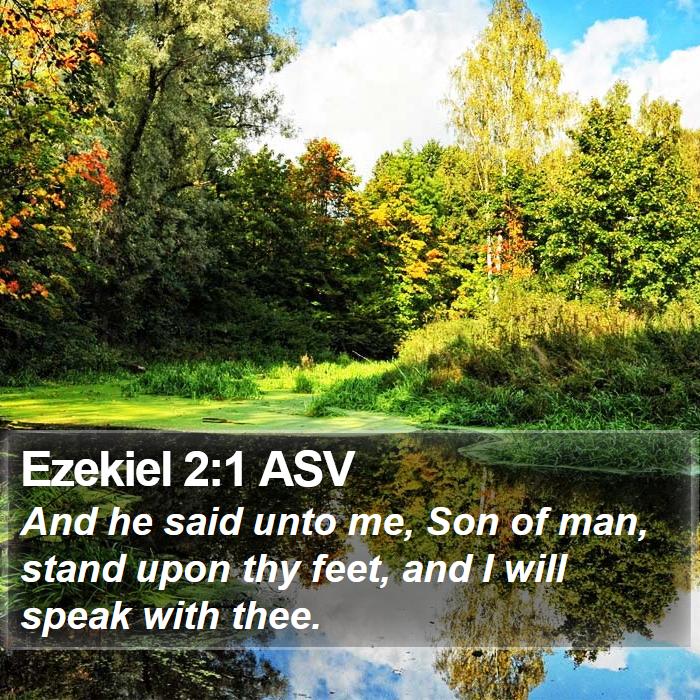 Ezekiel 2:1 ASV Bible Study