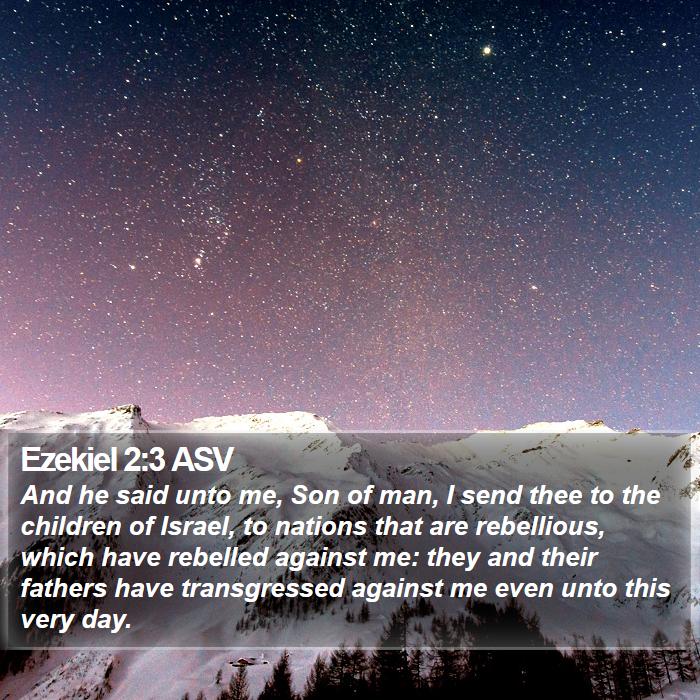 Ezekiel 2:3 ASV Bible Study