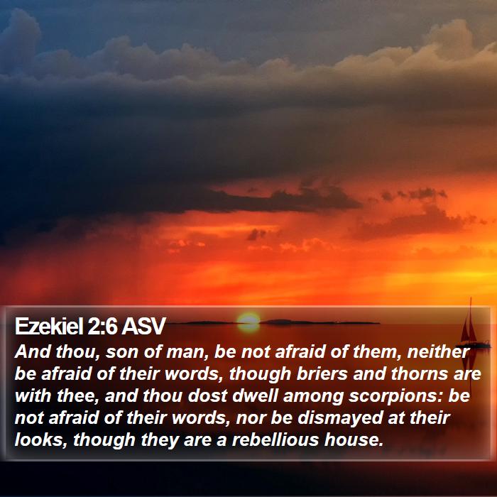 Ezekiel 2:6 ASV Bible Study