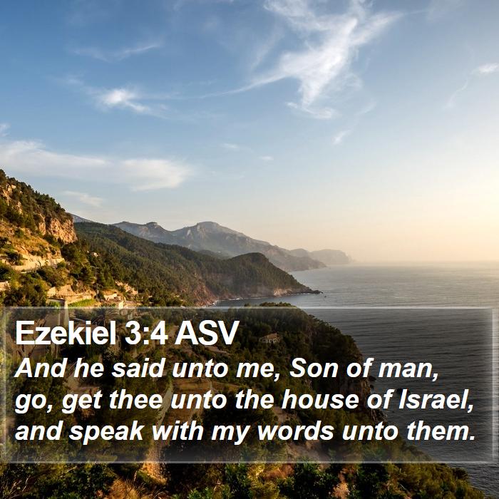 Ezekiel 3:4 ASV Bible Study