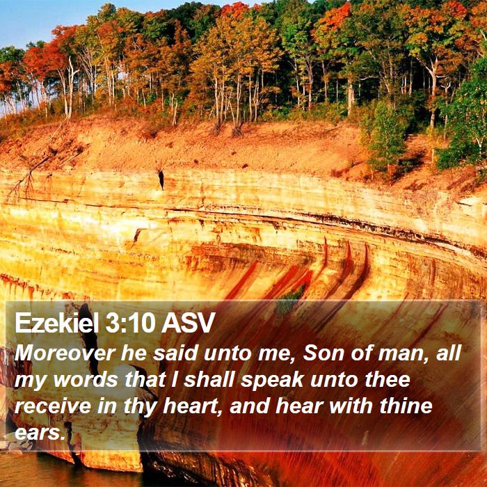 Ezekiel 3:10 ASV Bible Study