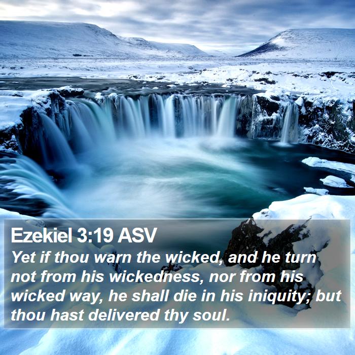 Ezekiel 3:19 ASV Bible Study