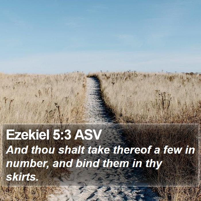 Ezekiel 5:3 ASV Bible Study