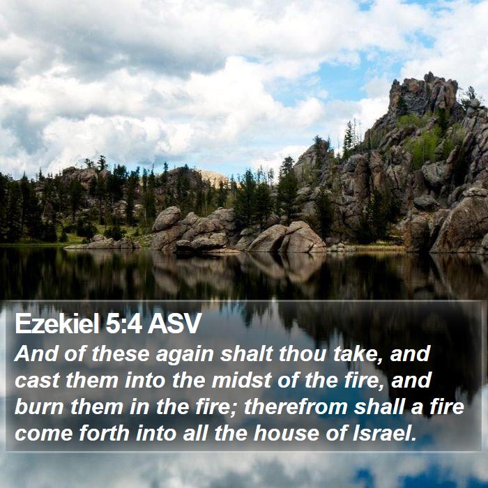 Ezekiel 5:4 ASV Bible Study