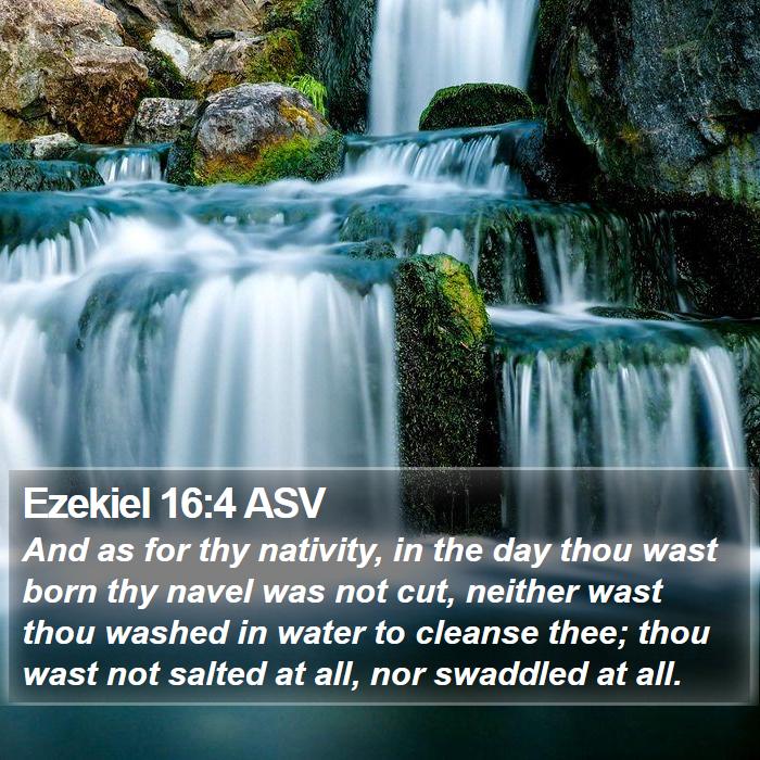 Ezekiel 16:4 ASV Bible Study