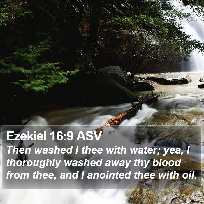 Ezekiel 16:9 ASV Bible Study