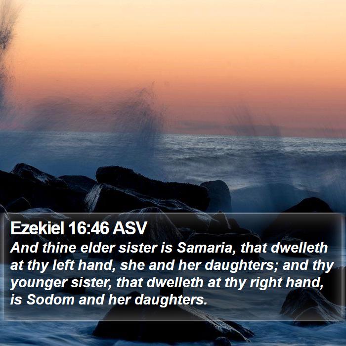 Ezekiel 16:46 ASV Bible Study