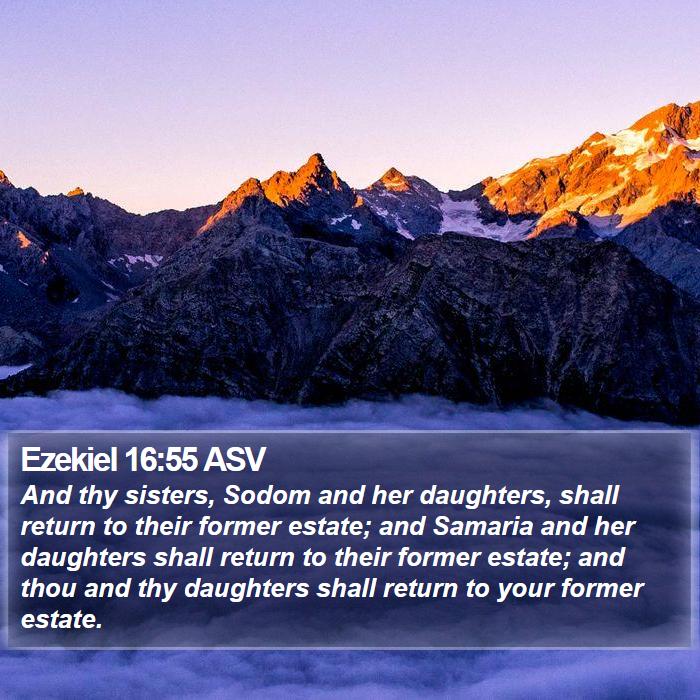 Ezekiel 16:55 ASV Bible Study