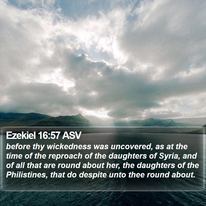 Ezekiel 16:57 ASV Bible Study