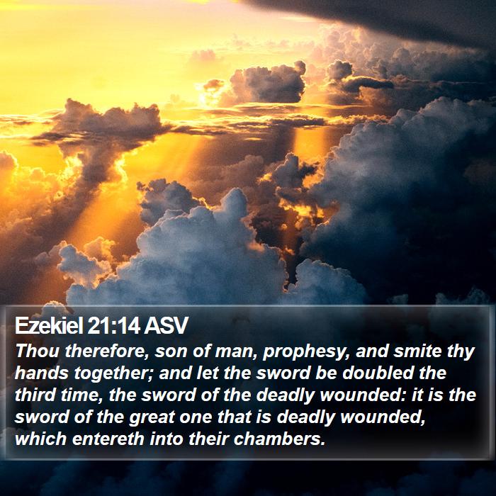 Ezekiel 21:14 ASV Bible Study