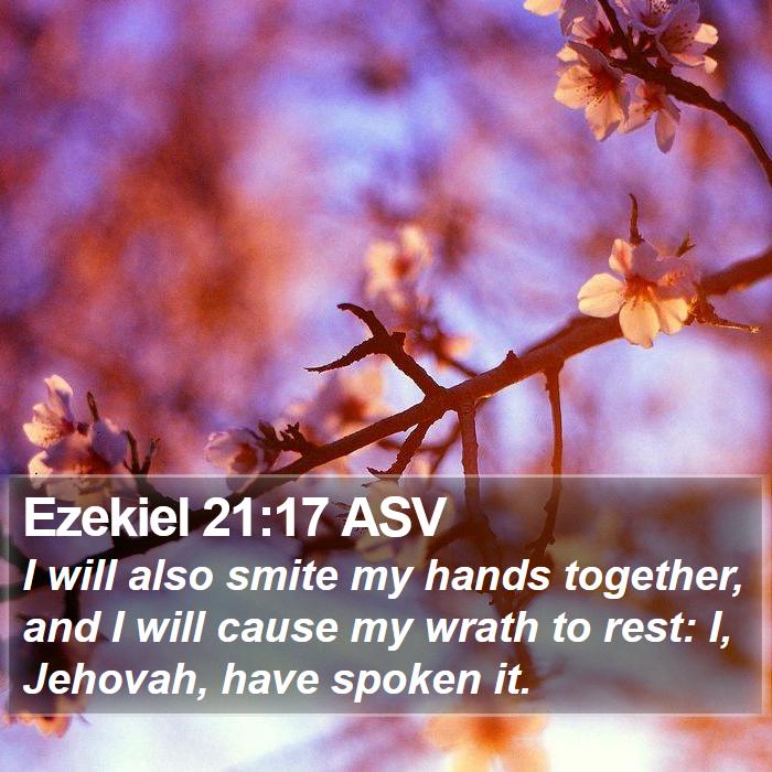 Ezekiel 21:17 ASV Bible Study