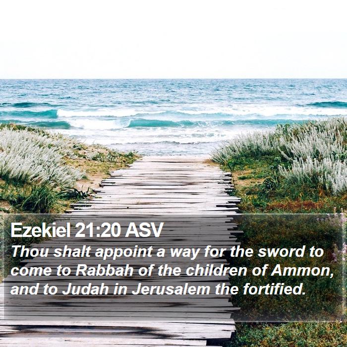 Ezekiel 21:20 ASV Bible Study